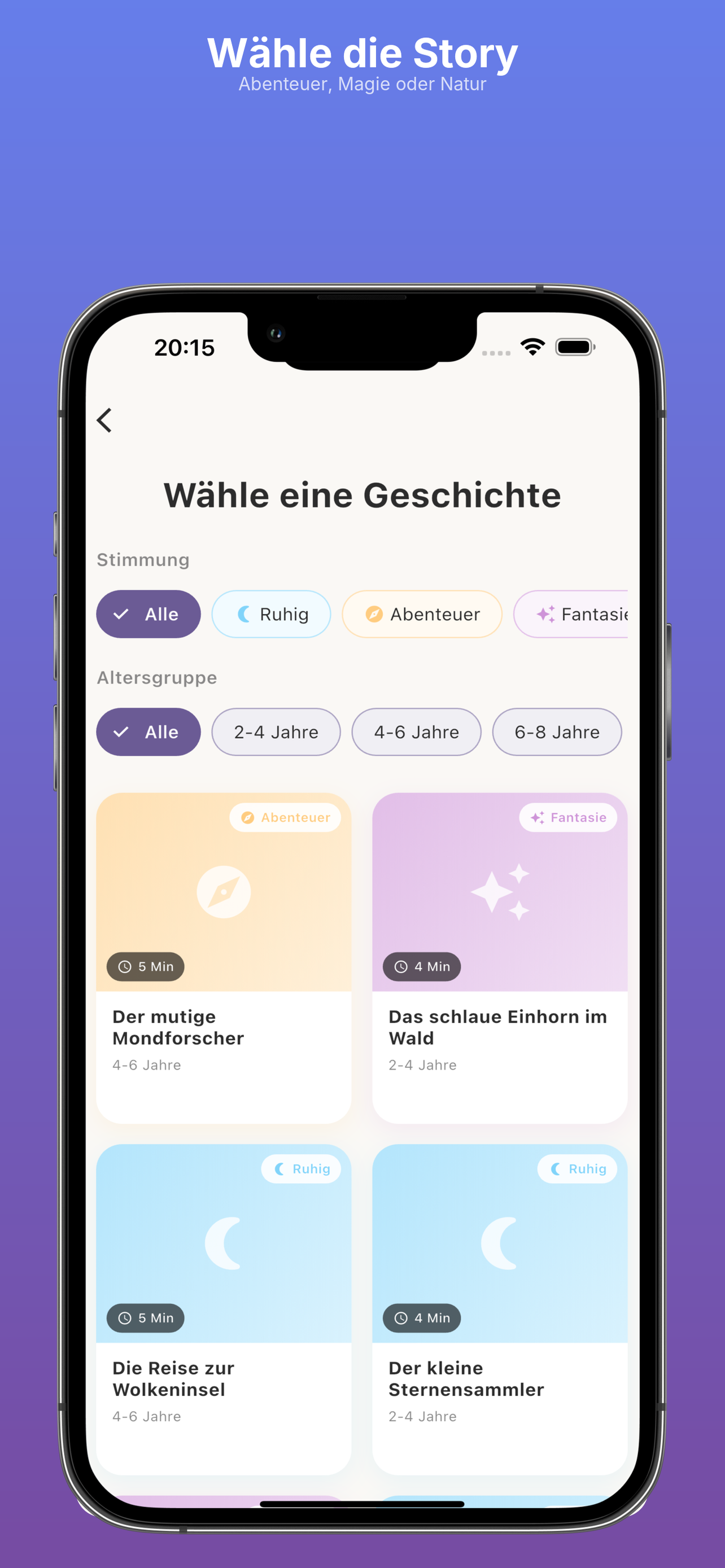 Story-Auswahl